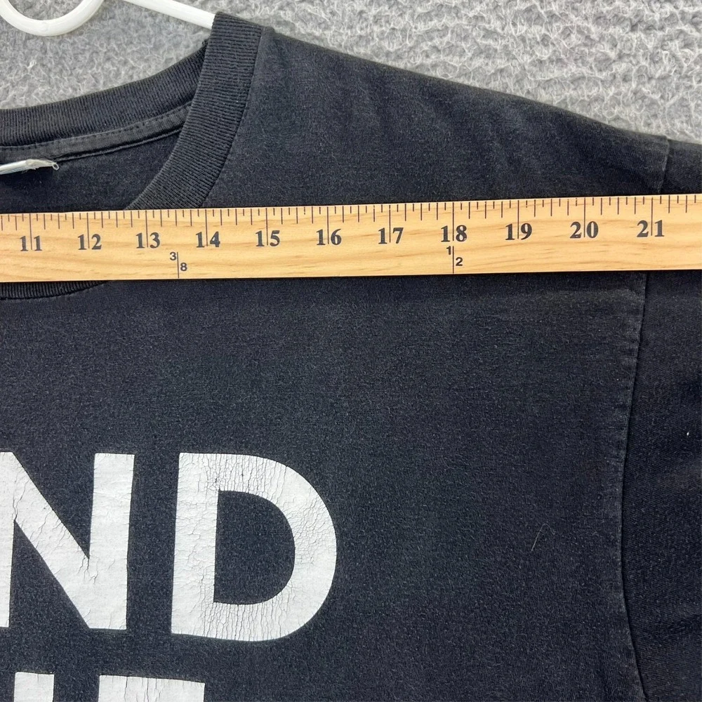 VTG 1992 MIND THE GAP T Shirt Mens XL Black Crewneck‎ Super 140 London Transport